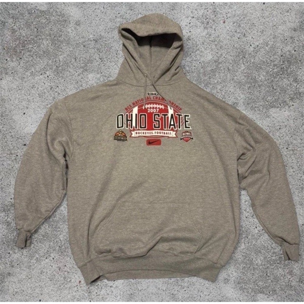 2007 BCS National Championship Ohio State Buckeyes Team Nike Size XXL